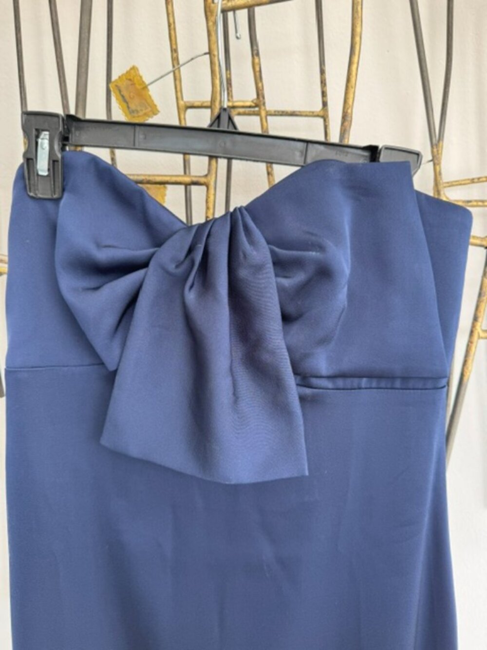 Lilly Pulitzer Carlynn Satin Bow Strapless Side Slit Maxi Dress - Picture 4 of 6